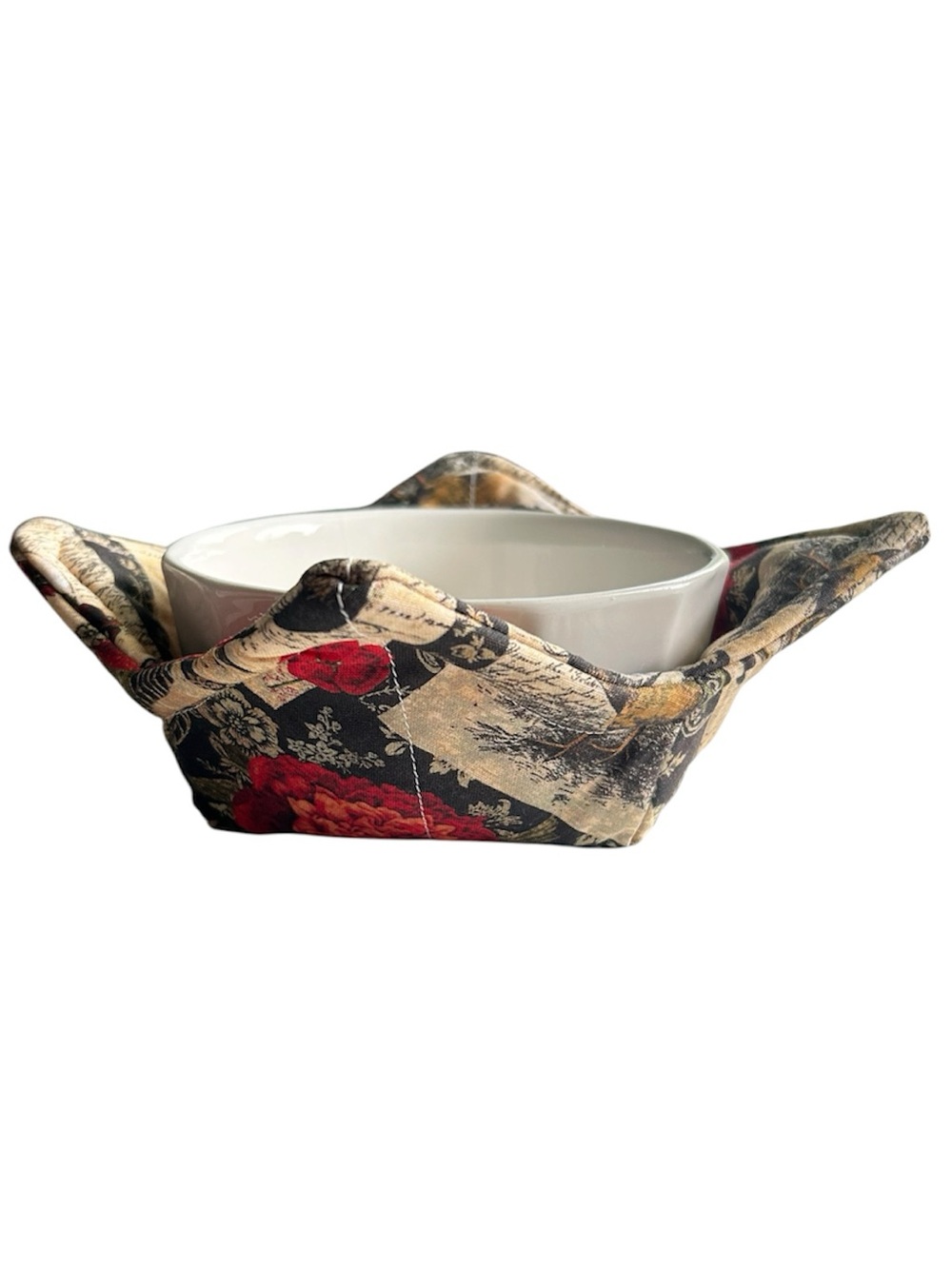 Hand Crafted Farmhouse Chickens Microwave Bowl Cozy 100% Cotton - Picture 9 of 9